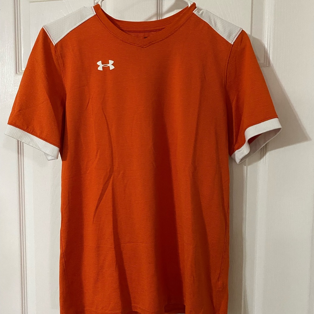 Under Armour Boy’s XL Short Sleeve Shirt Orange